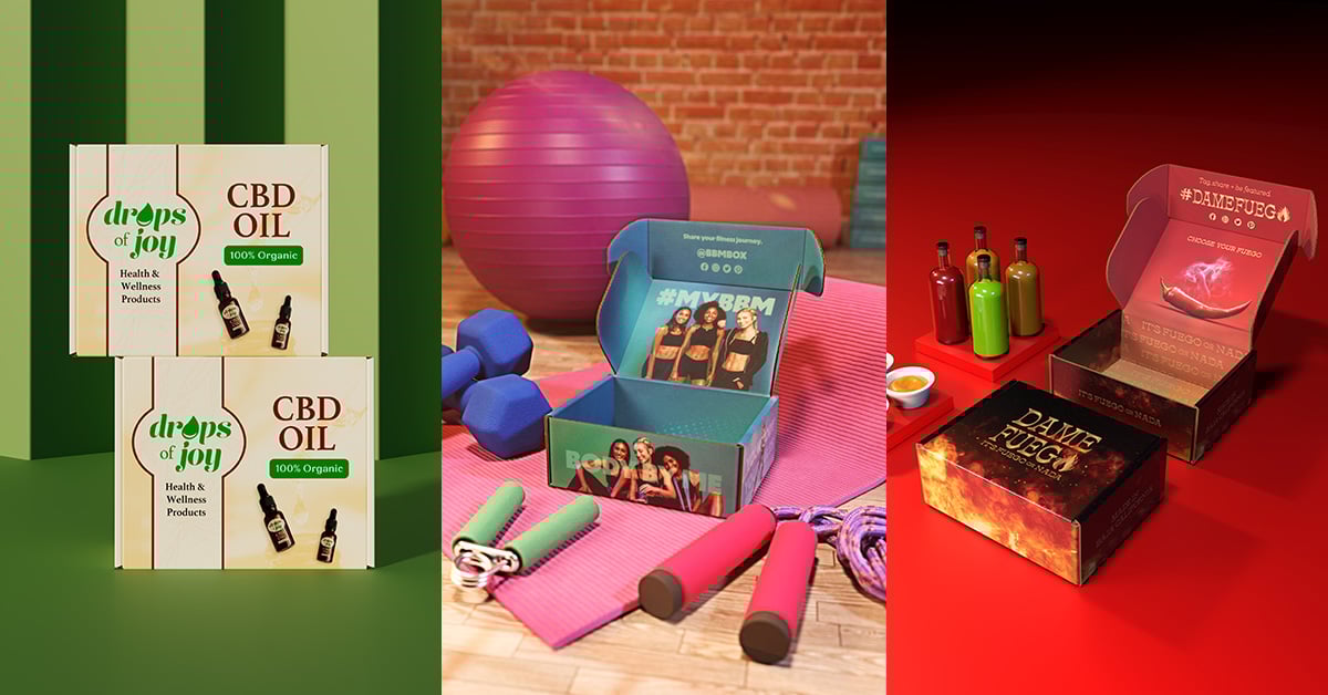 Full color custom mailer boxes used by small businesses