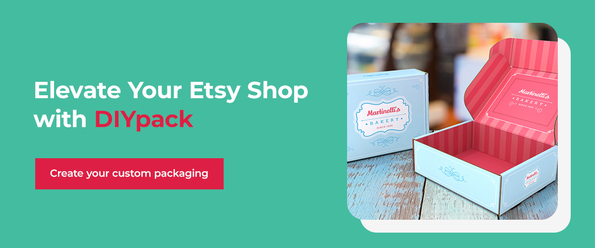 Etsy Shop custom packaging example.
