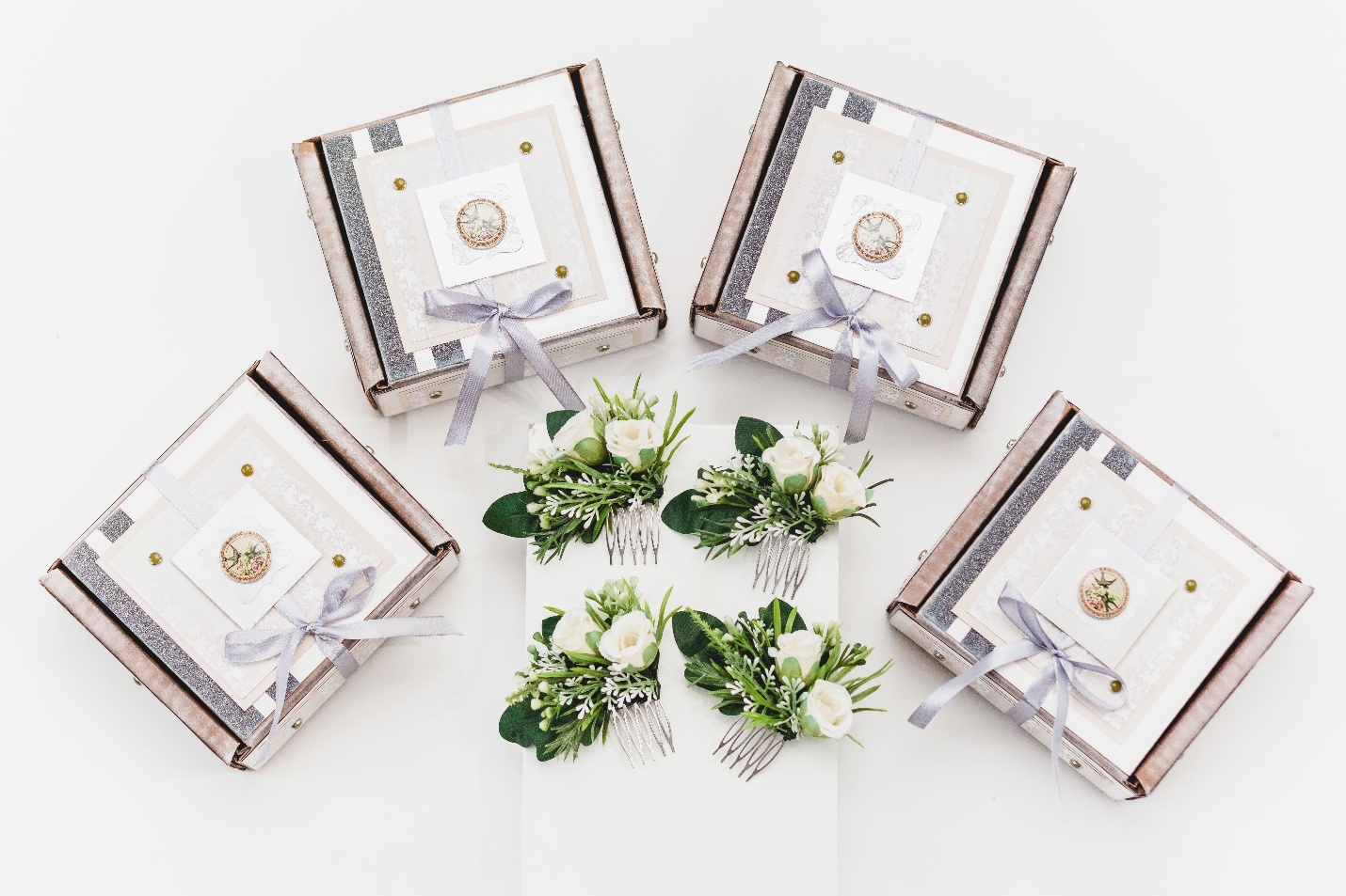 Custom bridesmaid proposal mailer boxes with note taped to top