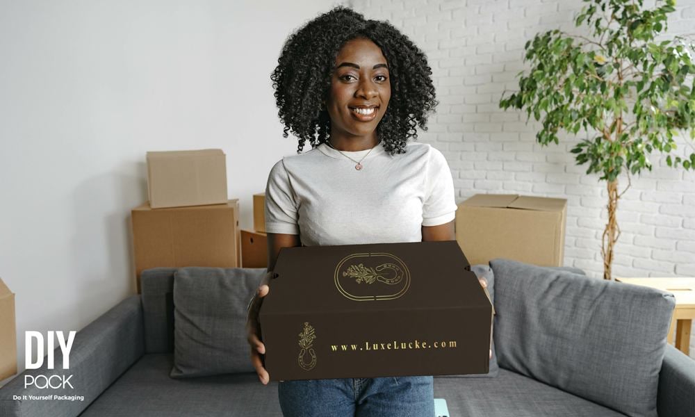 Custom luxury corrugated retail box.