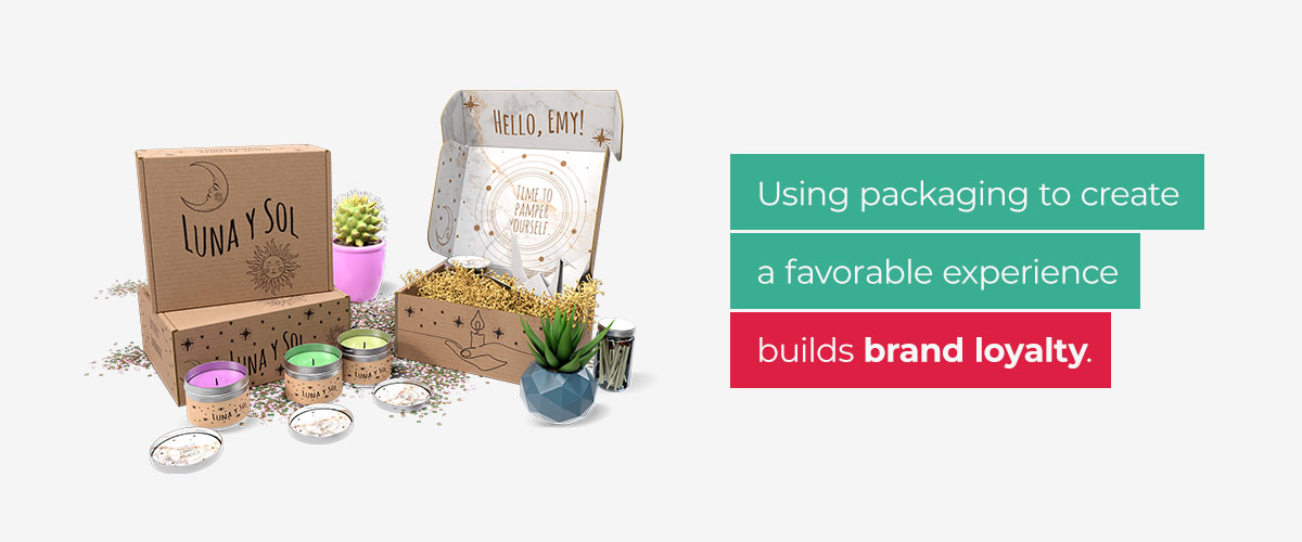 Mailer box packaging with inside and outside print to build brand loyalty