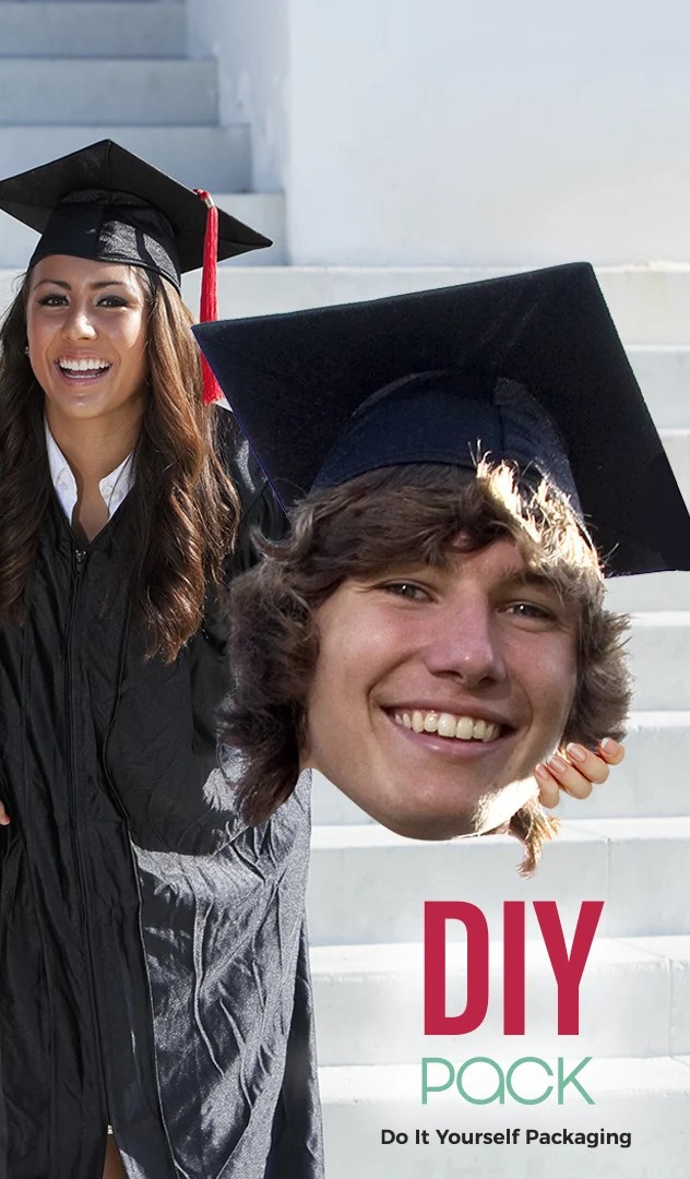 Graduation Big Head to stand out on your big day.
