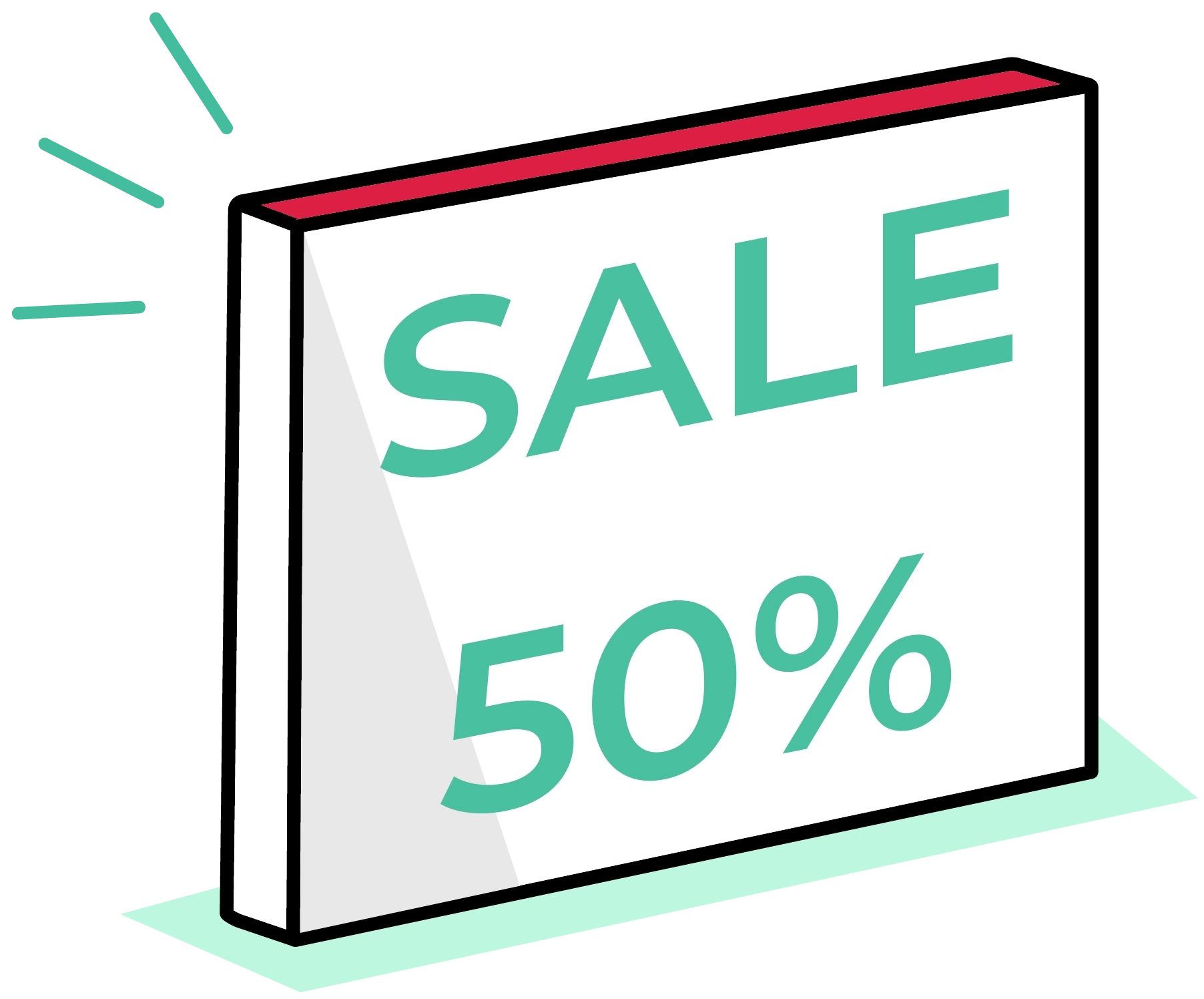 Custom printed retail signage