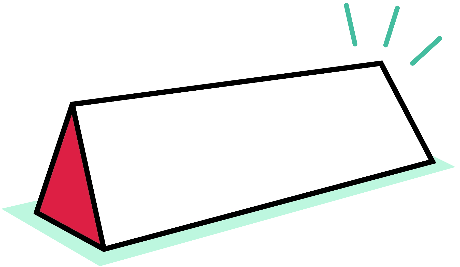 Custom printed triangle tube boxes
